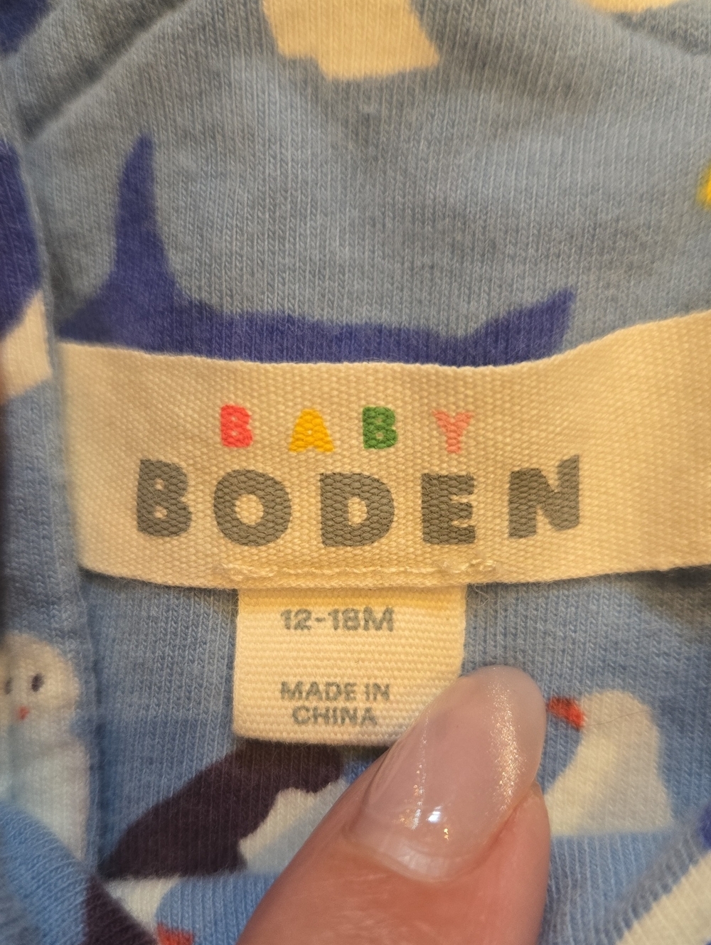 Baby Boden Blue Arctic Animal Onesie Jumpsuit - Picture 2 of 9